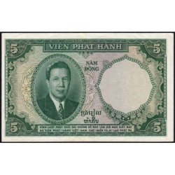 Indochine Française - Vietnam - Pick 106 - 5 piastres - Série M.31 - 1953 - Etat : TTB+