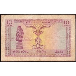 Indochine Française - Vietnam - Pick 107 - 10 piastres - Série N6 - 1953 - Etat : TB-