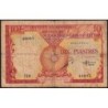 Indochine Française - Vietnam - Pick 107 - 10 piastres - Série T10 - 1953 - Etat : B