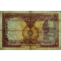 Indochine Française - Vietnam - Pick 107 - 10 piastres - Série F13 - 1953 - Etat : TTB-