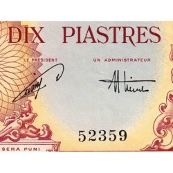 Indochine Française - Vietnam - Pick 107 - 10 piastres - Série B16 - 1953 - Etat : TTB-