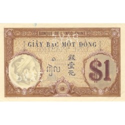 Indochine Française - Pick 48fa - 1 piastre - Série E.233 - 1921 - Faux - Etat : SUP+