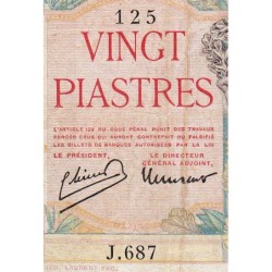 Indochine Française - Pick 81 - 20 piastres - Série J.687 - 1949 - Etat : TB