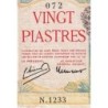 Indochine Française - Pick 81 - 20 piastres - Série N.1233 - 1949 - Etat : TB
