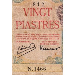 Indochine Française - Pick 81 - 20 piastres - Série N.1466 - 1949 - Etat : B
