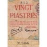 Indochine Française - Pick 81 - 20 piastres - Série N.1466 - 1949 - Etat : B