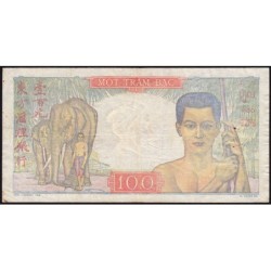 Indochine Française - Pick 82a - 100 piastres - Série Q.364 - 1947 - Etat : TB+