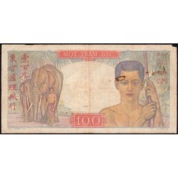 Indochine Française - Pick 82a - 100 piastres - Série N.1150 - 1947 - Etat : TB-