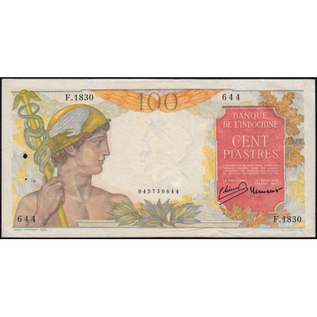 Indochine Française - Pick 82b - 100 piastres - Série F.1830 - 1949 - Etat : TTB+ à SUP