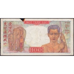 Indochine Française - Pick 82b - 100 piastres - Série Y.2008 - 1949 - Etat : TB-
