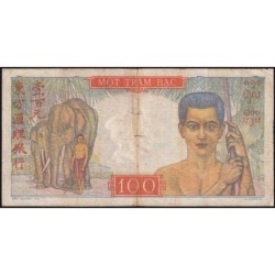 Indochine Française - Pick 82b - 100 piastres - Série C.2605 - 1949 - Etat : TB