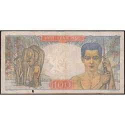 Indochine Française - Pick 82b - 100 piastres - Série V.2643 - 1949 - Etat : TB-