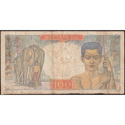 Indochine Française - Pick 82b - 100 piastres - Série C.2887 - 1949 - Etat : TB-