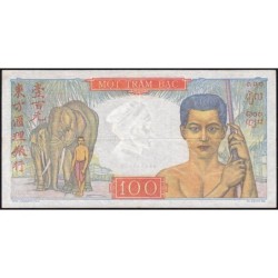 Indochine Française - Pick 82b - 100 piastres - Série N.3230 - 1949 - Etat : TTB