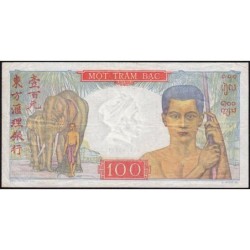Indochine Française - Pick 82b - 100 piastres - Série J.3268 - 1949 - Etat : TTB+