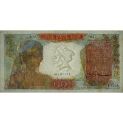 Indochine Française - Pick 82b - 100 piastres - Série J.3268 - 1949 - Etat : TTB+