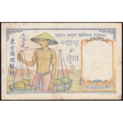 Indochine Française - Pick 54c - 1 piastre - Série A.6749 - 1946 - Etat : TB