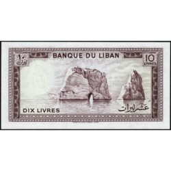 Liban - Pick 63f - 10 livres -  Série ‭ر ٥٤ - 01/05/1986 - Etat : NEUF