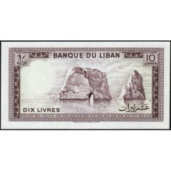 Liban - Pick 63f - 10 livres - Série ‭و ٢٧ - 01/05/1986 - Etat : NEUF
