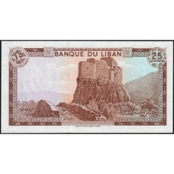 Liban - Pick 64c - 25 livres - Série ‭و ١١ - 25/08/1983 - Etat : SPL