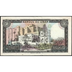 Liban - Pick 65d - 50 livres - Série ‭٠ھ /٩ - 01/01/1988 - Etat : SUP