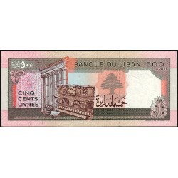 Liban - Pick 68 - 500 livres - Série ‭٠ح /٢ - 01/01/1988 - Etat : NEUF