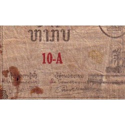 Laos - Pick 2a - 5 kip - Série 10 A - 1957 - Etat : B