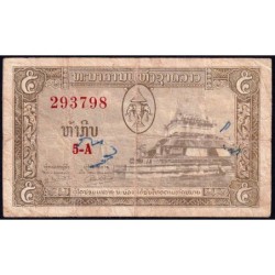 Laos - Pick 2b - 5 kip - Série 5 A - 1962 - Etat : TB-