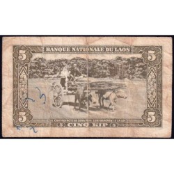 Laos - Pick 2b - 5 kip - Série 5 A - 1962 - Etat : TB-