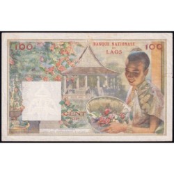 Laos - Pick 6a - 100 kip - Série D.8 - 1957 - Etat : TTB+