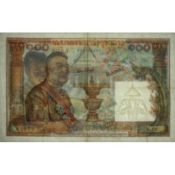 Laos - Pick 6a - 100 kip - Série V.10 - 1957 - Etat : TTB