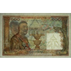 Laos - Pick 6a - 100 kip - Série M.11 - 1957 - Etat : TTB+