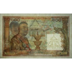 Laos - Pick 6a - 100 kip - Série M.11 - 1957 - Etat : SUP
