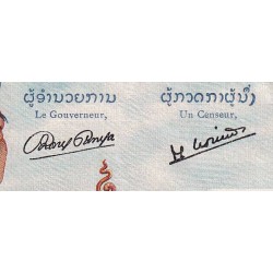 Laos - Pick 6a - 100 kip - Série M.11 - 1957 - Etat : TTB