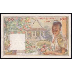 Laos - Pick 6a - 100 kip - Série M.11 - 1957 - Etat : SUP