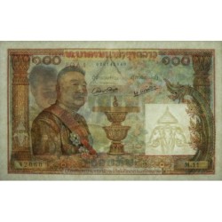 Laos - Pick 6a - 100 kip - Série M.11 - 1957 - Etat : SUP