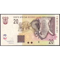 Afrique du Sud - Pick 129a - 20 rand - Série GS B - 2005 - Etat : pr.NEUF