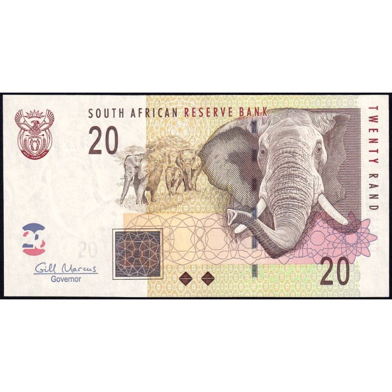 Afrique du Sud - Pick 129b - 20 rand - Série CH B - 2009 - Etat : SPL+