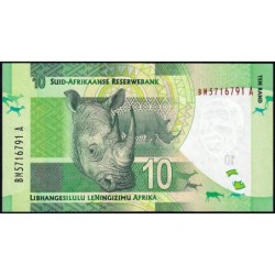 Afrique du Sud - Pick 133 - 10 rand - Série BM A - 2012 - Etat : NEUF
