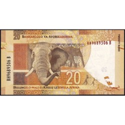 Afrique du Sud - Pick 134 - 20 rand - Série BH B - 2012 - Etat : NEUF