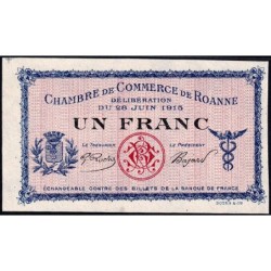 Roanne - Pirot 106-4 - 1 franc - 28/06/1915 - Spécimen - Etat : NEUF