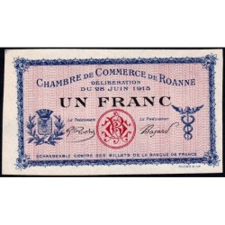 Roanne - Pirot 106-4 - 1 franc - 28/06/1915 - Spécimen - Etat : NEUF