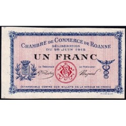 Roanne - Pirot 106-4 - 1 franc - 28/06/1915 - Spécimen - Etat : pr.NEUF