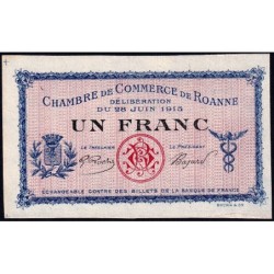 Roanne - Pirot 106-4 - 1 franc - 28/06/1915 - Spécimen - Etat : SPL