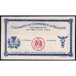 Roanne - Pirot non répertorié - 1 franc - 28/06/1915 - Epreuve type 2 - Etat : SPL