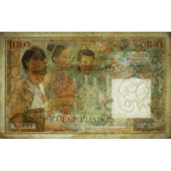 Indochine Française - Laos - Pick 103 - 100 piastres - Série A.5 - 1954 - Etat : TTB+