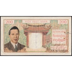Indochine Française - Vietnam - Pick 109 - 200 piastres - Série L.80 - 1953 - Etat : TB+