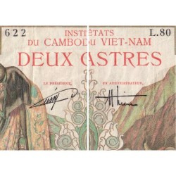 Indochine Française - Vietnam - Pick 109 - 200 piastres - Série L.80 - 1953 - Etat : TB+