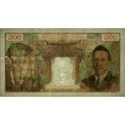 Indochine Française - Vietnam - Pick 109 - 200 piastres - Série L.80 - 1953 - Etat : TB+