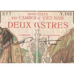 Indochine Française - Vietnam - Pick 109 - 200 piastres - Série Y.102 - 1953 - Etat : TB+